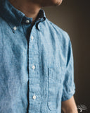 Gitman Vintage Blue Chambray Linen Shirt