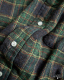 Gitman Vintage Green Cotton Tweed Check Shirt