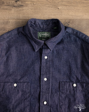 SD Denim Shirt Vintage Wash インディゴ XL Gitman Vintage - Indigo Denim Work Shirt – Withered Fig