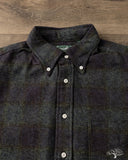 Gitman Vintage Navy Cotton Tweed Check Shirt