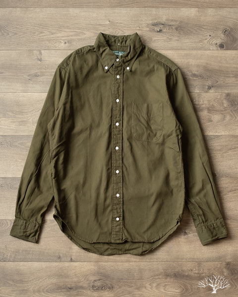 最終値下げ‼️TODAYFUL Halfsleeve Oxford Shirts Gitman Vintage - Oxford Shirt - Olive Overdye – Withered Fig