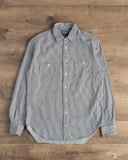 Gitman Vintage Railroad Stripe Denim Work Shirt