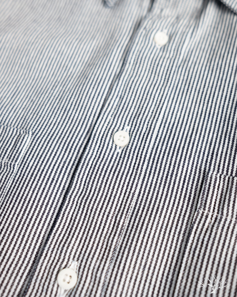 Gitman Vintage Railroad Stripe Denim Work Shirt