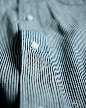 Gitman Vintage Railroad Stripe Denim Work Shirt