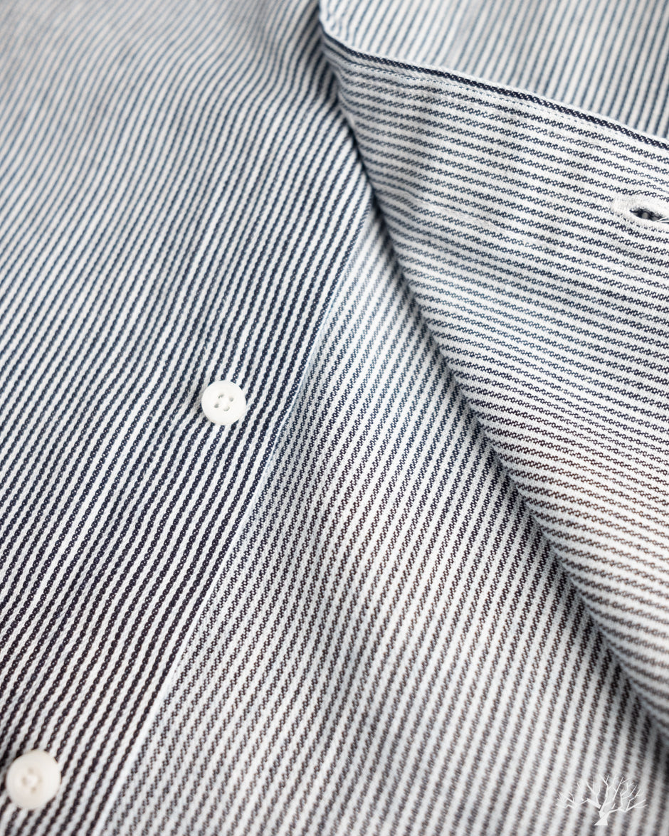 Gitman Vintage Railroad Stripe Denim Work Shirt