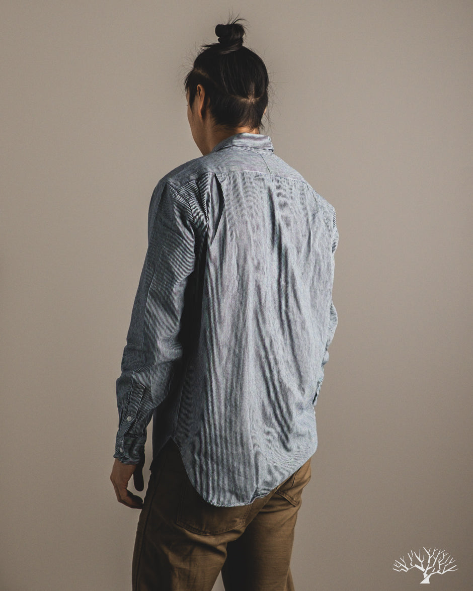 Gitman Vintage Railroad Stripe Denim Work Shirt