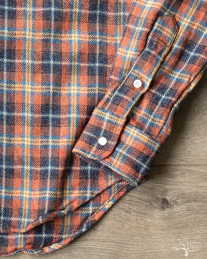 Gitman Vintage Red Cotton Tweed Check Shirt