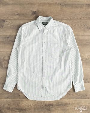 Gitman Vintage Spring Oxford Shirt - Green Stripe