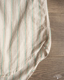 Gitman Vintage Tan Cotton/Ramie Cabana Stripe Short-Sleeve Shirt