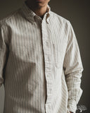 Gitman Vintage Japanese Striped Oxford - Tan