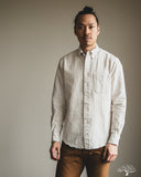 Gitman Vintage Japanese Striped Oxford - Tan