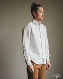 Gitman Vintage Japanese Striped Oxford - White