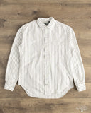 Gitman Vintage Japanese Striped Oxford - White