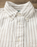 Gitman Vintage Japanese Striped Oxford - White