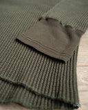Homespun Knitwear Long Sleeve Thermal Crew - Dark Forest