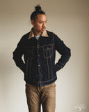 IH-101J-SR - 18oz Selvedge Denim Storm Rider Jacket - Indigo