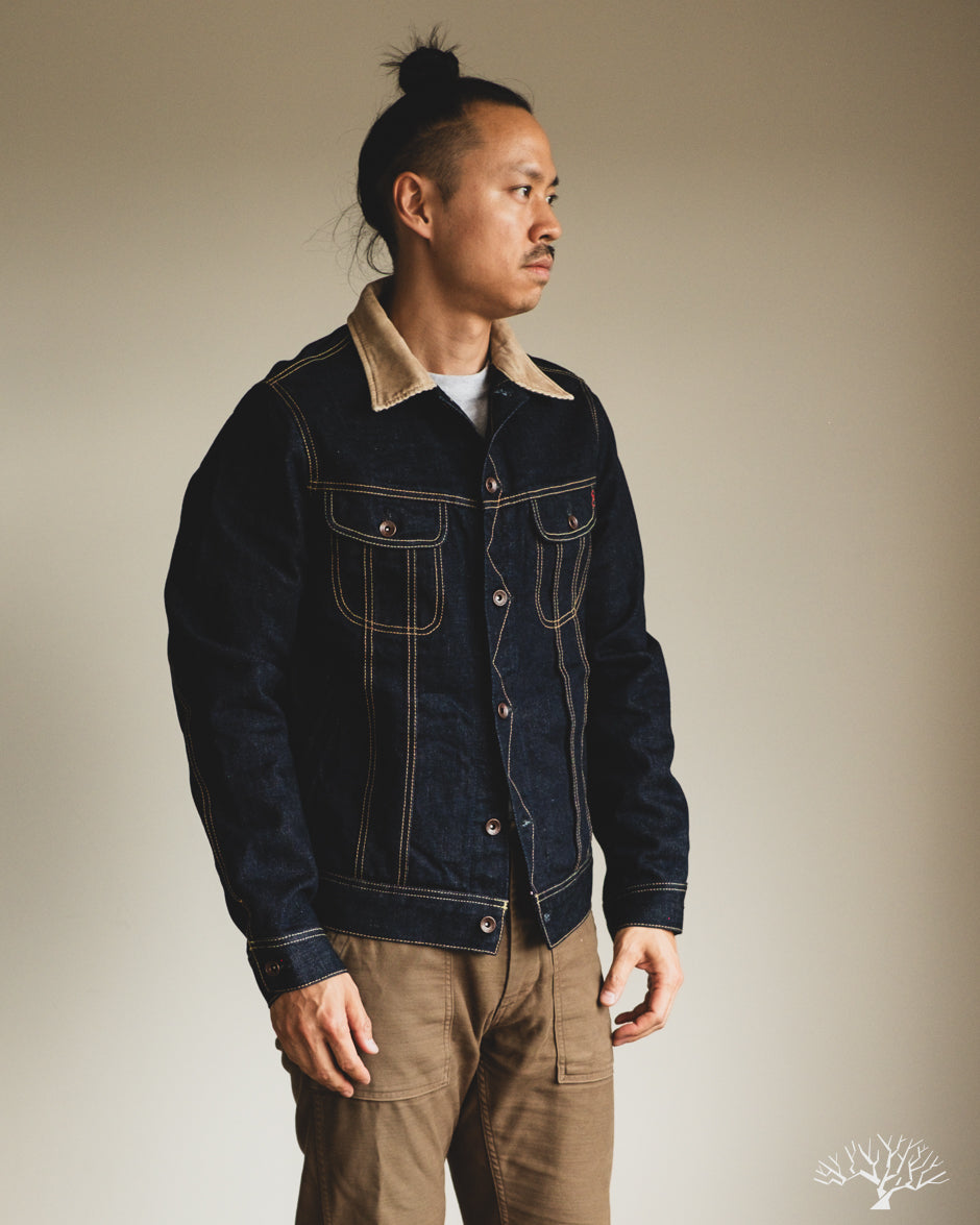 IH-101J-SR - 18oz Selvedge Denim Storm Rider Jacket - Indigo