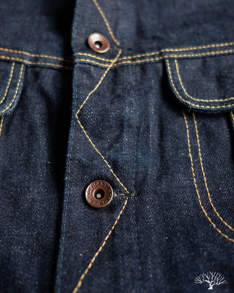 IH-101J-SR - 18oz Selvedge Denim Storm Rider Jacket - Indigo