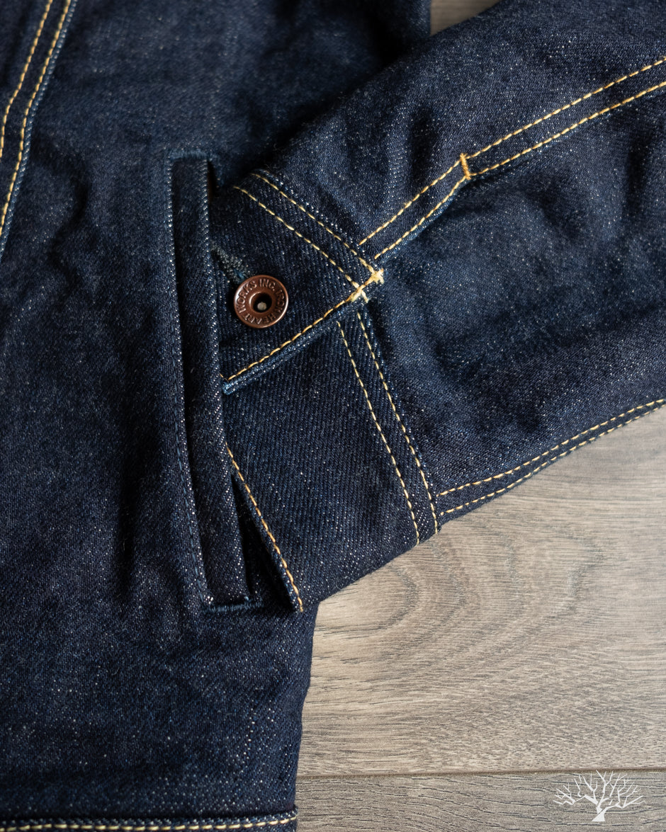 IH-101J-SR - 18oz Selvedge Denim Storm Rider Jacket - Indigo