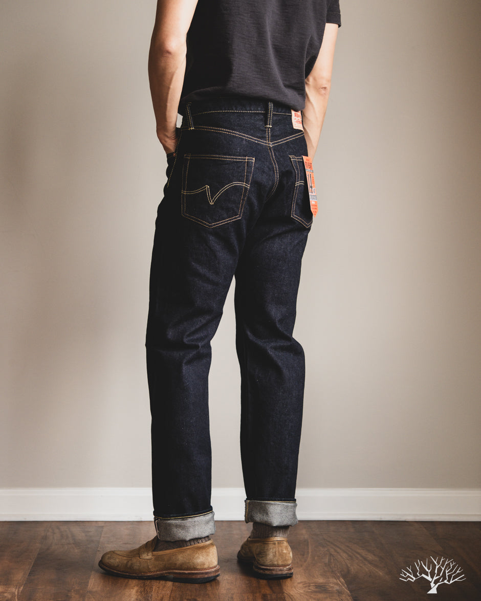 Iron Heart IH-1955S-142 - 14oz Selvedge Denim "1955" Vintage Tapered Cut Jeans - Indigo