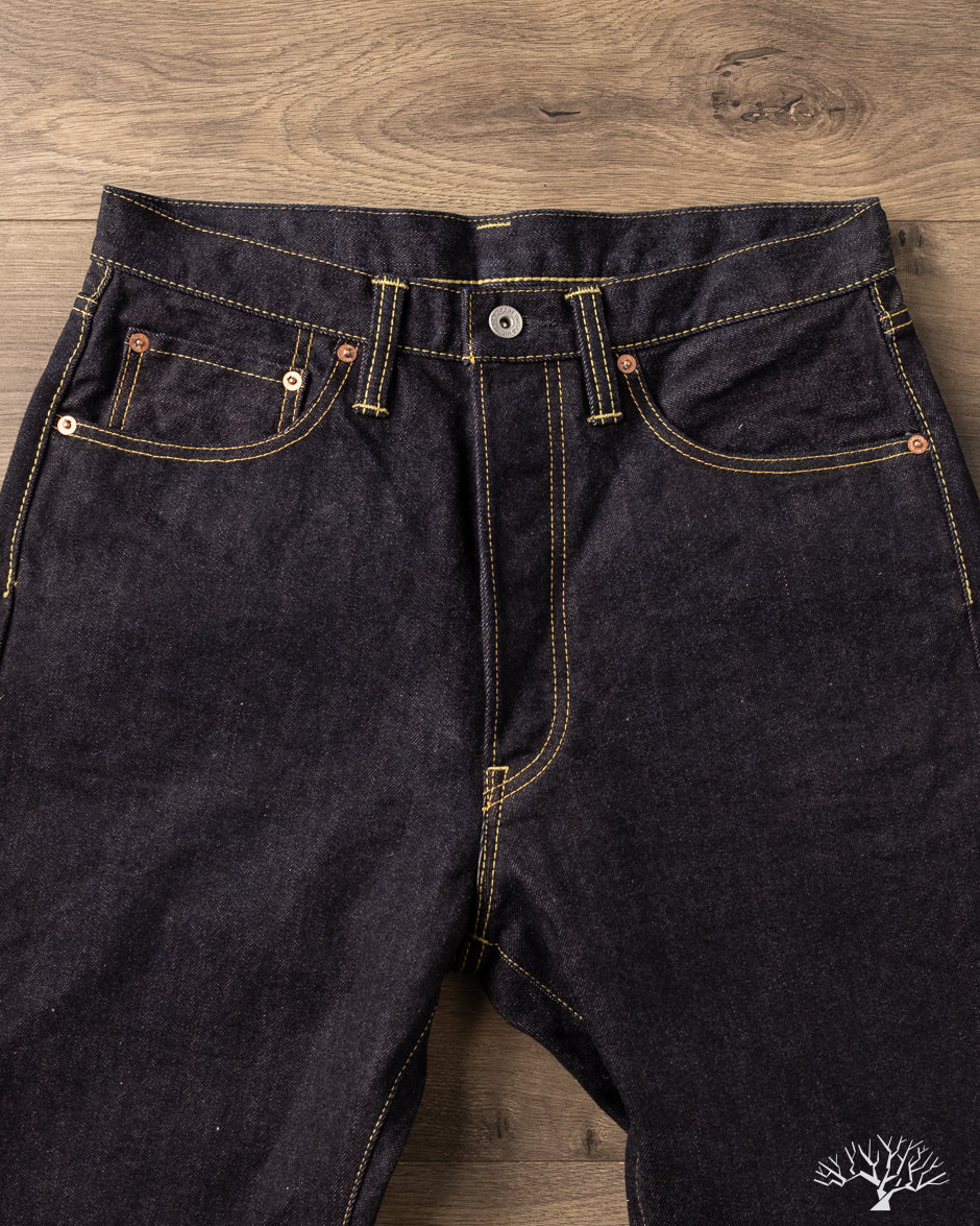Iron Heart IH-1955S-142 - 14oz Selvedge Denim "1955" Vintage Tapered Cut Jeans - Indigo