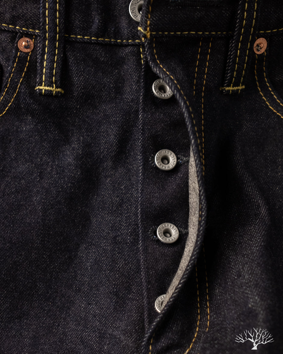 Iron Heart IH-1955S-142 - 14oz Selvedge Denim "1955" Vintage Tapered Cut Jeans - Indigo