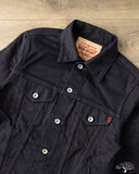 Iron Heart IH-526J-142ib - 14oz Selvedge Denim Modified Type III Jacket - Indigo/Black