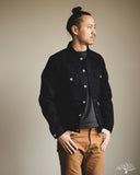 Iron Heart IH-526J-142ib - 14oz Selvedge Denim Modified Type III Jacket - Indigo/Black