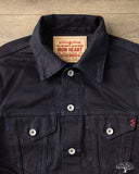 Iron Heart IH-526J-142ib - 14oz Selvedge Denim Modified Type III Jacket - Indigo/Black