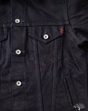 Iron Heart IH-526J-142ib - 14oz Selvedge Denim Modified Type III Jacket - Indigo/Black