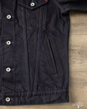 Iron Heart IH-526J-142ib - 14oz Selvedge Denim Modified Type III Jacket - Indigo/Black