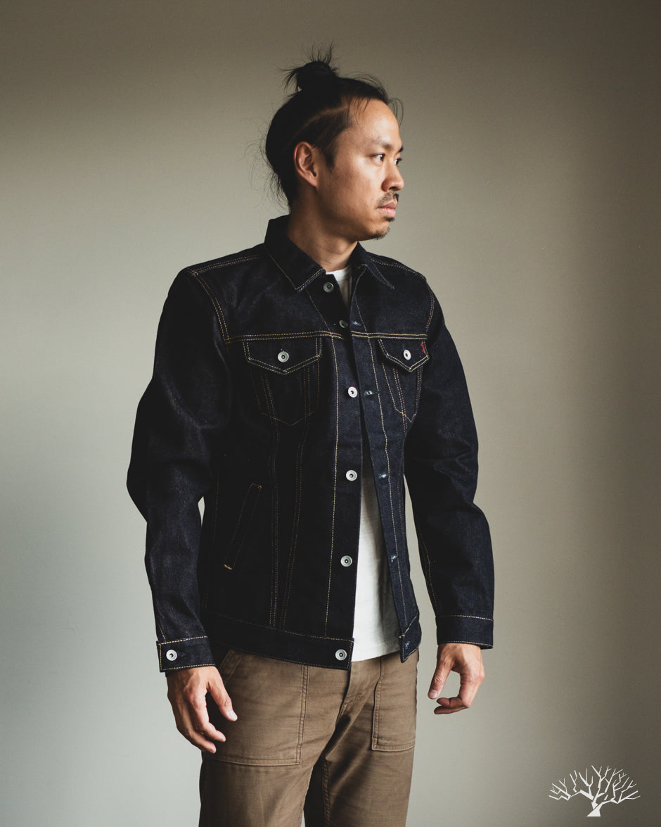 IH-526L - 19oz Left Hand Twill Type III Modified Denim Jacket - Indigo