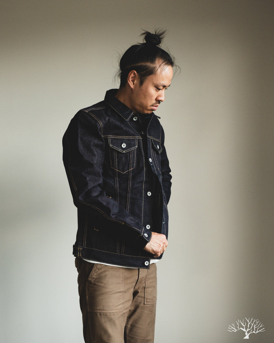 IH-526L - 19oz Left Hand Twill Type III Modified Denim Jacket - Indigo