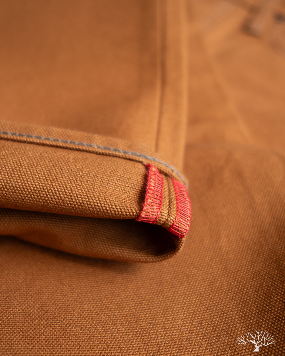 Iron Heart IH-555D - 17oz Duck Super Slim Cut Pants - Brown