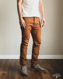 Iron Heart IH-555D - 17oz Duck Super Slim Cut Pants - Brown