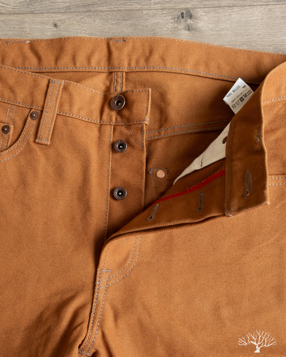 Iron Heart - IH-777D - 17oz Duck Slim Tapered Cut Pants - Brown