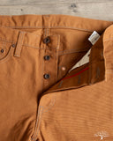Iron Heart IH-555D - 17oz Duck Super Slim Cut Pants - Brown
