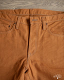 Iron Heart IH-555D - 17oz Duck Super Slim Cut Pants - Brown