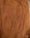 Iron Heart IH-555D - 17oz Duck Super Slim Cut Pants - Brown