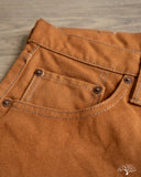 Iron Heart IH-555D - 17oz Duck Super Slim Cut Pants - Brown
