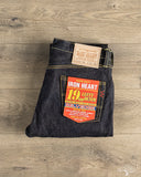 Iron Heart - IH-555S-19L - 19oz Left Hand Twill Selvedge Denim Slim Cut Jeans - Indigo