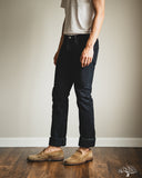 Iron Heart - IH-555S-19Lod - 19oz Left Hand Twill Selvedge Denim Slim Cut Jeans - Indigo Overdyed Black