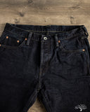 Iron Heart - IH-555S-19Lod - 19oz Left Hand Twill Selvedge Denim Slim Cut Jeans - Indigo Overdyed Black