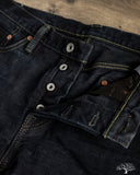 Iron Heart - IH-555S-19Lod - 19oz Left Hand Twill Selvedge Denim Slim Cut Jeans - Indigo Overdyed Black