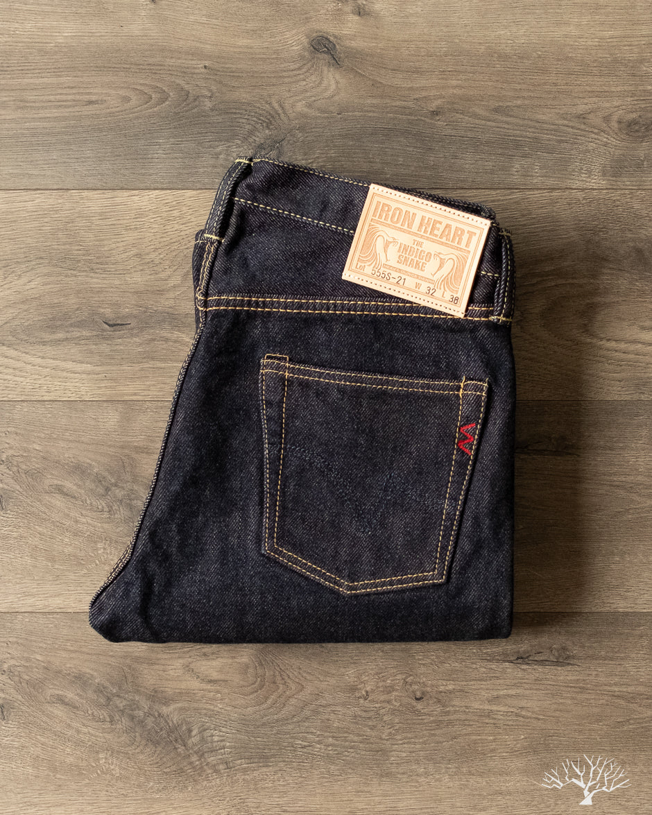 Iron Heart - IH-555S-21 - 21oz Indigo Selvedge Super-Slim Denim