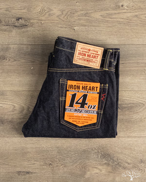 Iron Heart IH-634S-142 - 14oz Indigo Selvedge Straight Denim