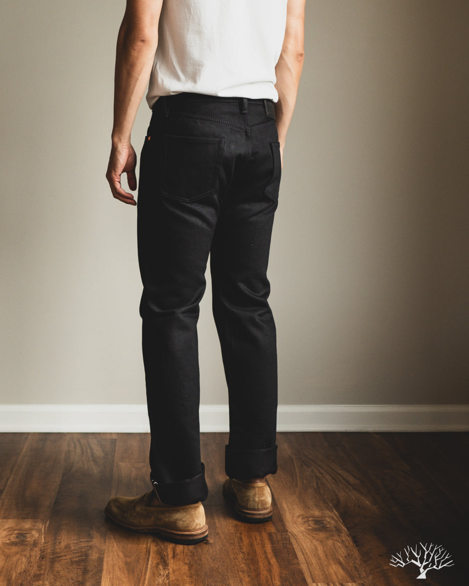 Iron Heart IH-634S-SB - 21oz Selvedge Denim Straight Cut - Superblack (Non-Fade)