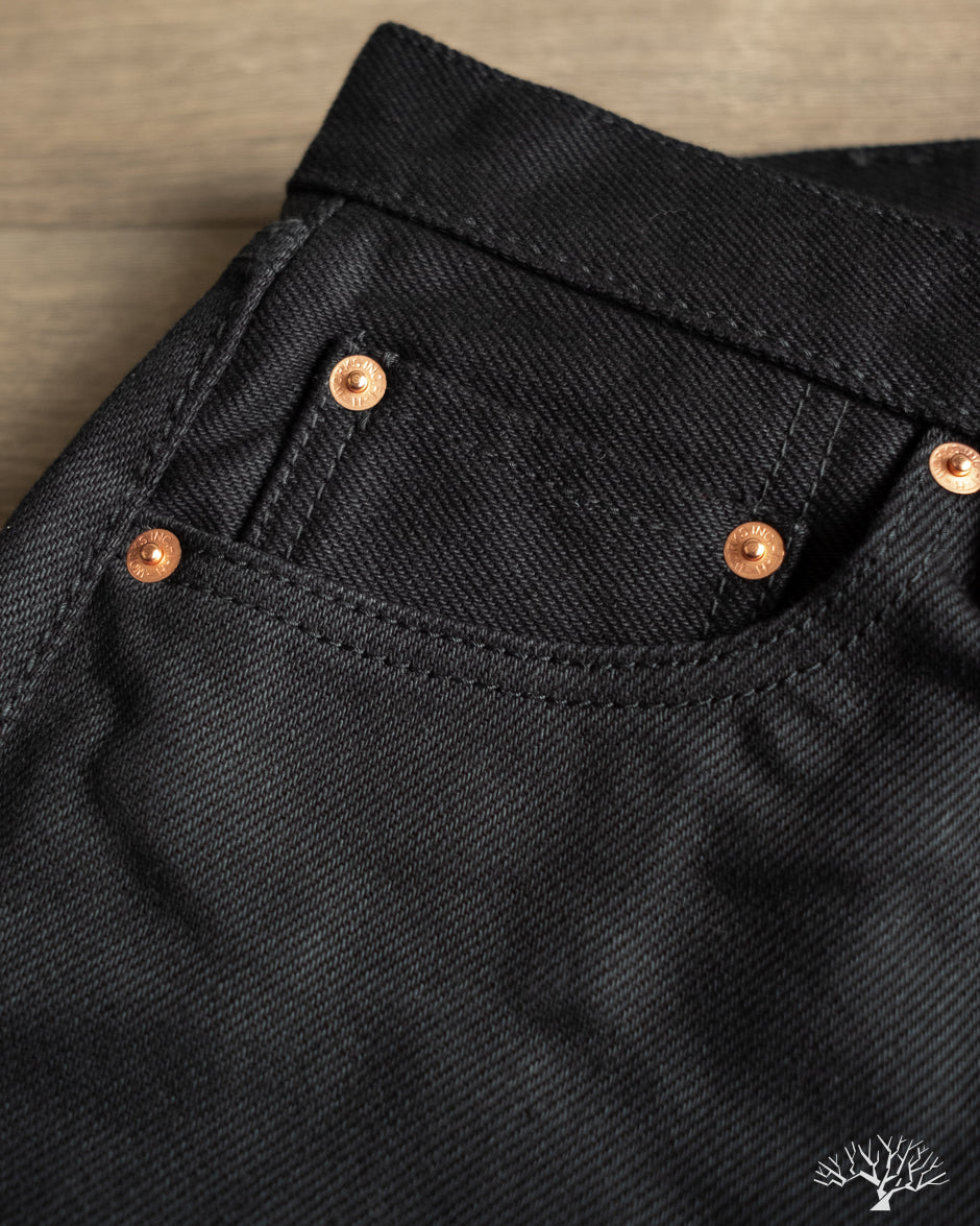 Iron Heart IH-634S-SB - 21oz Selvedge Denim Straight Cut - Superblack (Non-Fade)
