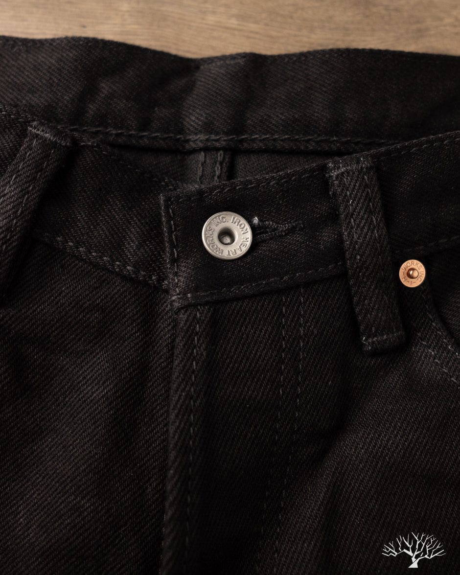 Iron Heart IH-634S-SBG - 21oz Superblack Selvedge Straight Cut Denim (Fades to Grey)