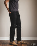 Iron Heart IH-634S-SBG - 21oz Superblack Selvedge Straight Cut Denim (Fades to Grey)